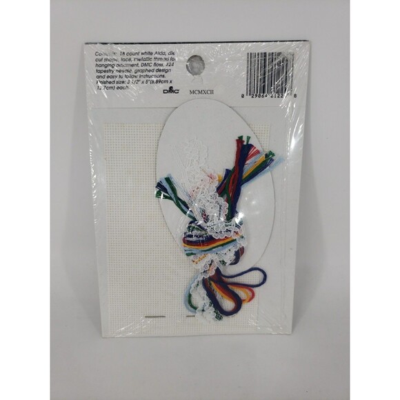 Lace Ornament Kits VTG 1992 Designs For The Needle Sealed NOS Santa Bear Home - Picture 15 of 15